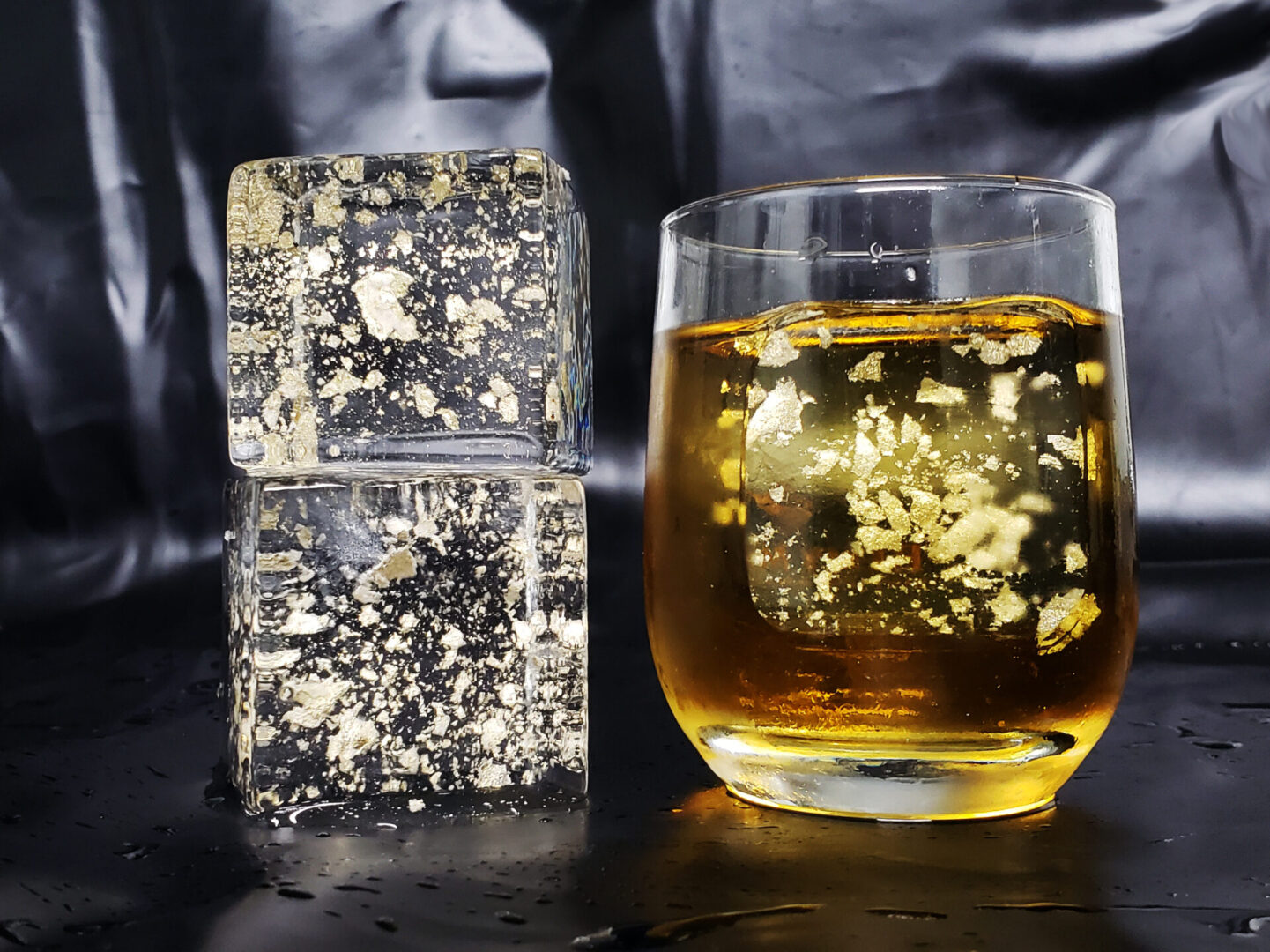 Gold Flake Cubes
