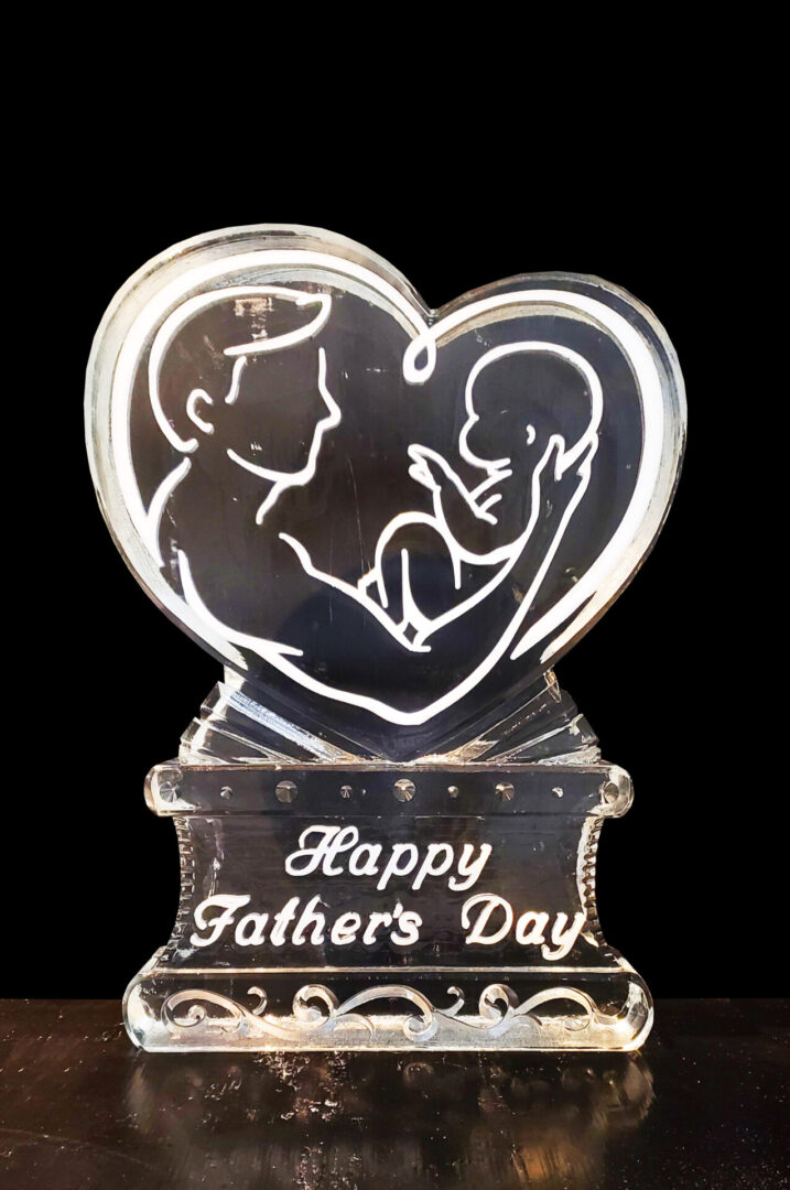 Abstract Fathers Day Heart